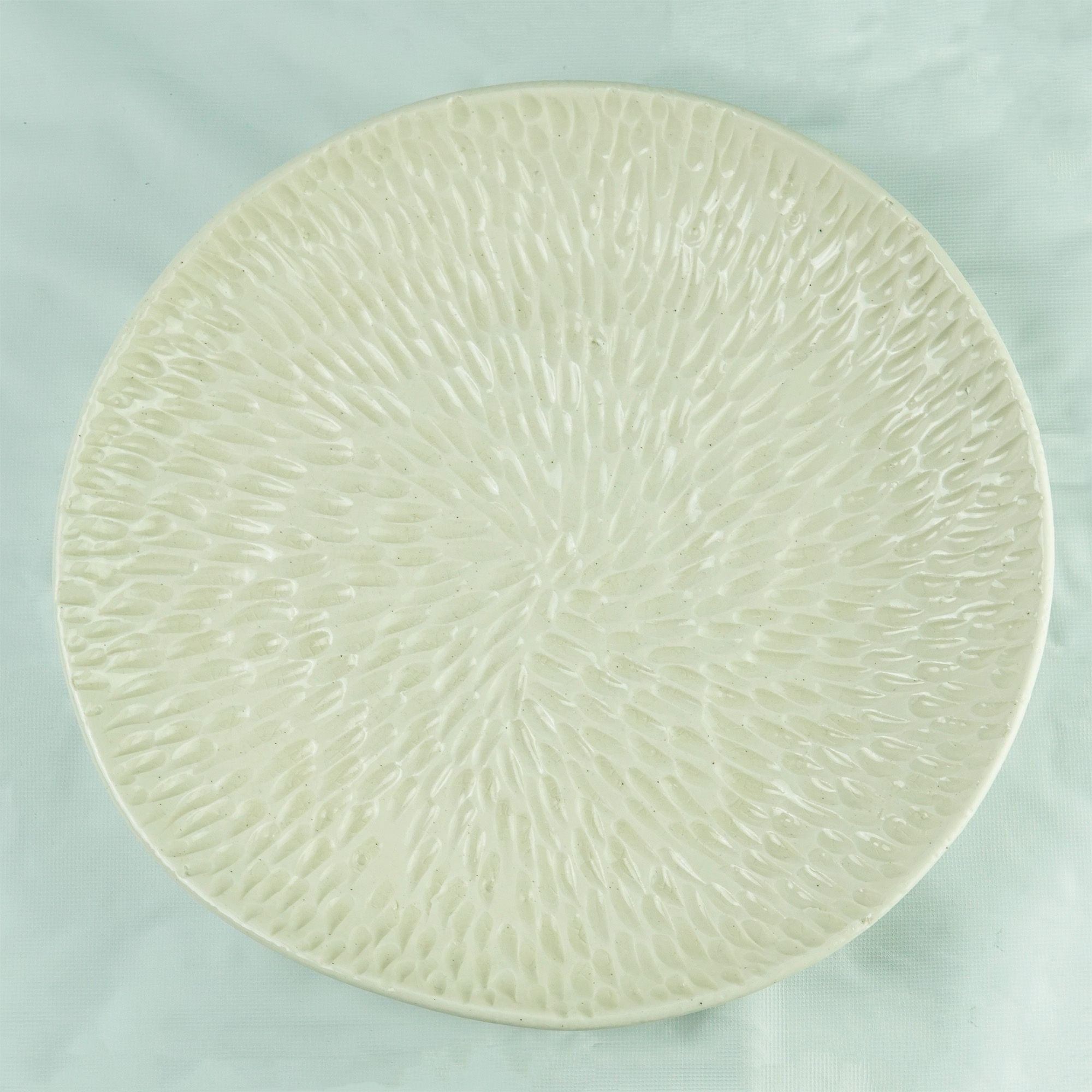 Prato Texturizado Branco